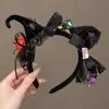 Faixa de Cabelo de Halloween Teia de Aranha Engraçada para Mulheres Novo Estilo 2026 Faixa de Cabelo Atmosférica Acessórios de Cabelo Acessórios de Presilha de Cabelo para Festival