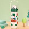 Novo Copo de Água Infantil Desenho de Natal Aço Inoxidável 316 Grande Capacidade Copo Térmico com Infusor de Chá Portátil Copo de Bico