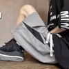 Shorts Casuais de Verão para Homens, Marca da Moda, Seda de Gelo, Respirável, Secagem Rápida, Finos, Soltos, Modernos, Esportes, Corrida, Praia, Shorts de Cinco Pontos