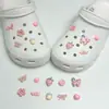 Accesorios Morado Taro para Zuecos de Mariposa Iris DIY Creativos Lindos Hebillas Decorativas para Zapatos para Niñas, Dijes Desmontables para Zapatos