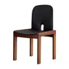 Mesa y Sillas de Comedor Populares Estilo Mid-Century Alemán 2026, Sillas de Comedor Francesas Retro de Madera Maciza, Alto Diseño para el Hogar Estilo Japonés
