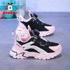 Zapatos de Niña Babu Dou Primavera y Otoño Superficie de Cuero Impermeables Zapatos Deportivos Infantiles Antideslizantes Niños Medianos y Grandes Zapatos Casuales de Otoño para Niñas