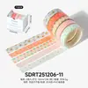 Fita Washi Bobo Gummy Series Embalada com Caixa 5 Rolos para Journaling DIY, Materiais de Diário, Adesivos Decorativos para Colagem