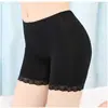 Shorts de Seguridad Antiexposición de Verano para Mujer, Leggings Finos de Encaje de Seda Helada de Tres Puntos para Usar Debajo de la Ropa, Estilo Boxer para Estudiantes