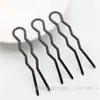 Horquilla antigua de la serie negra mate con retención de color por electroforesis, material principal para accesorios de joyería DIY