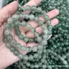 Suministro en Vivo de Cuentas Sueltas de Piedra Natural, Pulsera de Jade Verde, Pulsera de Jade Azul Agua Unisex