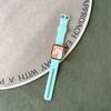 Correa de silicona para Apple Watch S10 de la generación 6789, correa ondulada, hebilla simple del mismo color.