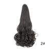 Clip de Agarre Peluca Cola de Caballo Rizado Pera Trenza Femenina Artefacto Cola de Caballo Alta Cabello Largo Rizado Garra Cola de Caballo Rizada