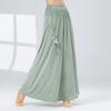 Roupa de dança clássica Fairy New Slim Fit Mesh Slope Collar Flower Gaze Top Modern Dance Body Practice Clothing