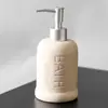 Botella de Cerámica para Loción de Baño de Hotel Botella de Recarga Botella con Dispensador Shampoo Gel de Ducha Gel Antibacterial para Manos Botella de Acondicionador Botella Vacía