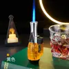 Encendedor Creativo a Prueba de Viento de Llama Directa, Encendedor Transparente de Colores con Forma de Granada, Encendedor Doméstico Compacto y Portátil