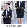 Comissária de Bordo Outono e Inverno, Aeromoça, Capitão, Segurança Masculino, Uniforme Jk de Concierge, Caixa Clara, Traje de Performance da Guarda de Honra, Feminino