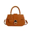 Otoño 2026 Gran Capacidad Simple Nuevo Elegante Textura Retro Nicho Color Sólido Casual Bolso Cruzado al Hombro