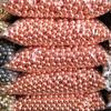 Cuentas CCB Galvanizadas Doradas con Perlas de Agujero Recto No Porosas y Cuentas Brillantes Accesorios DIY Ensartados a Mano