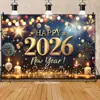2026 Nuevo Telón de Fondo Transfronterizo de Año Nuevo para Fiesta de Nochevieja, Telón de Fondo para Decoración del Día de Año Nuevo, Tela Colgante para Arreglo de Escena Exterior