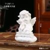 Adornos de decoración de ángel de niña blanca retro nórdico, estatua de yeso de personaje americano, muñeca de escritorio, regalo para pareja