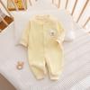 Ropa de bebé conjoined cálida para otoño e invierno, terciopelo de doble cara para niños y niñas, ropa de bebé ha, ropa para gatear para ropa de recién nacido, ropa de bebé Anyang, primavera