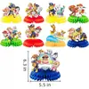 Adornos de Panal Nuevos de Paw Patrol Transfronterizos Decoración de Mesa para Fiesta de Cumpleaños Mesa de Comedor Papel de Mesa de Panal Panal de Mesa