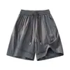 2026 Novo Estilo de Verão Masculino Estilo Americano Secagem Rápida Seda de Gelo Shorts Frescos Modelagem Solta Calças de Cinco Quartos Shorts Casuais Masculinos