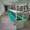 Taller Montaje Banda Transportadora Producción Clasificación Mesa de Trabajo Antiestática Empaque Plano Perfil de Aluminio Fábrica
