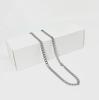 Collar NK para hombre de alta calidad, cadena cubana simple y dominante, gruesa, que combina con todo, collar de acero de titanio plateado, cadena para clavícula, cadena de presidente