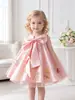 Amazon Cross-Border Novo Vestido Infantil Renda Bordada Saia Tutu Vestido de Performance para Piano Passarela Vestido de Princesa Rosa