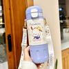 Taza de Agua Auténtica Nueva Sanrio para Niñas, Taza Térmica de Aspecto Elegante para la Escuela, Vaso con Popote Especial, Acero Inoxidable 316 de Grado Alimenticio