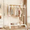 Perchero de Pie para Dormitorio, Estilo Lujo Ligero, Perchero Simple para Ropa para Interiores del Hogar, Tendedero Móvil para Ropa de Balcón