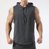 Chaleco con Capucha para Hombre Deportivo de Verano Sudadera Chaleco de Baloncesto Chaleco Delgado Top sin Mangas Talla Grande Camisa Base