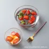 Langxu tazón de vidrio transparente sin plomo engrosado tazón para fideos instantáneos tazón para ensalada de frutas y verduras Tazón para huevo tazón para sopa de postre venta al por mayor
