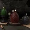 Adorno de Yeso para Aromaterapia DIY Molde de Resina Patrón de Escamas de Dragón 3D Huevo de Dragón Vela Molde de Silicona Estilo Oscuro