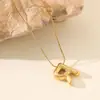 Nueva Moda de Lujo Ligero Cadena para Clavícula de 26 Pliegues Collar Acero de Titanio Color Dorado 18K Joyería Resistente al Color Accesorios Versátiles