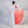 Traje de Performance Guzheng para Meninas Estilo Chinês Novo Modelo 2026 Vestido de Cor Gradiente para Coro de Performance Pipa Infantil