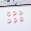Decorações para Nail Art Flor de Três Pétalas Aurora 3D 6mm Flor Artificial Flor Seca Iridescente Acessórios para Unhas Materiais DIY Feitos à Mão