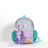 Nueva Muñeca Linda Divertida Mochila de Doble Hombro para Niños Diseño de Bloques de Color Costura Correas de Hombro Ajustables Mochila Escolar de Jardín de Infancia Bolsa Pequeña