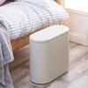 Lixeira de vaso sanitário simples Vaso sanitário Slot para vaso sanitário estreito Flat Press-type Coberto cesto de papel higiênico com tampa