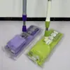 Mop de clip Mop plano doméstico Mop de clip com cabeça de pano Mop para uso úmido e seco Mop preguiçoso para piso de madeira Limpeza com uma passada