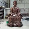 Escultura de Retrato de Zhou Dunyi Estilo Dinastía Song Fibra de Vidrio Imitación Bronce Adorno de Paisaje Escultura de Paisaje para Jardín Hecho a Medida en Guangzhou