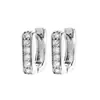 Hebilla de Oreja Cuadrada Geométrica de Circonita Moda para Mujer Lujo Ligero Aro de Diamante Rai Aro Simple Nuevo Estilo de Viaje Pendiente de Oreja