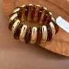 Pulseiras Redondas Geométricas de Acrílico Transfronteiriças Europeias e Americanas, Pulseiras de Luxo Leve e de Alta Qualidade, Pulseiras Exageradas Personalizadas de Nicho Atacado