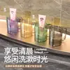 Vaso para Enjuague Bucal de Lujo Ligero, Vaso para Cepillo de Dientes de Pareja, Vaso para Lavarse las Manos para Niños, Estilo Transparente Set Familiar, Vaso para Cepillarse los Dientes, Cepillo de Dientes para el Hogar