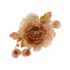 25 Accesorios para el Cabello Hechos a Mano Antiguos de Diseño Original Otoño e Invierno Flores Color Hoja Seca Tocado Dinastía Han Accesorios para el Cabello de Flores Calientes