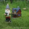 Figuras Personalizadas de Caja Sorpresa Adornos de Jardín de Resina Hechos a Mano Estatuas de Hadas Adornos de Dibujos Animados Pintados para Escritorio del Hogar