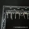 Trébol de Cuatro Hojas de Perla Cadena de Diamantes con Borla Cadena de Código Elegante Soldada Accesorios para Sombreros Ropa Accesorios DIY Cadena de Garra de Cristal