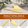 Juego de dos piezas de acero inoxidable transfronterizo para bodas y banquetes: cuchillo para pan, espátula para pastel y pizza, espátula para hornear de mango largo