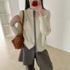 Cárdigan de punto 100% lana pura para mujer, otoño e invierno, cuello redondo, manga larga, tejido de ochos, suéter bordado, top versátil