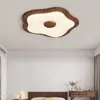 Lámpara de Techo Combinada Estilo Medieval Hoja de Loto Lámpara Principal para Sala de Estar Lámpara LED de Protección Ocular de Gama Alta Retro Francesa para Dormitorio