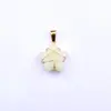 Venda Quente Transfronteiriça Pingente Estrela de Cinco Pontas de Cristal 2cm Fio de Ouro Enrolado Colar com Pingente de Jade Joias Estilo Ins Pequenos Enfeites