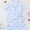 Tejido Ignífugo Pijama Transfronterizo de Halloween Ropa de Casa Manga Corta Pantalón Largo Cárdigan Estilo Europeo y Americano Ropa de Dormir Pijama Infantil