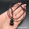 Colgante de calcedonia transparente hielo natural con forma de calabaza, colgante de calcedonia ágata con forma de calabaza, joyería colgante para hombre y mujer, soporta identificación